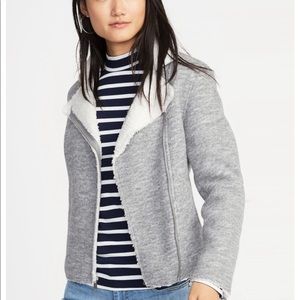 Old Navy Sherpa Lined Moto Jacket